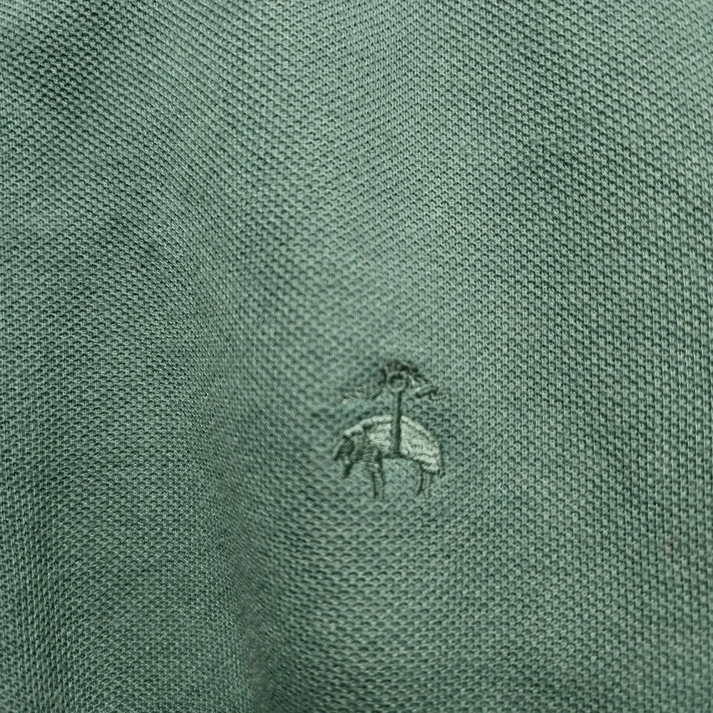 Brooks Brothers Sweater Men's Large Green Half Zip Pullover‎ Embroidered Preppy